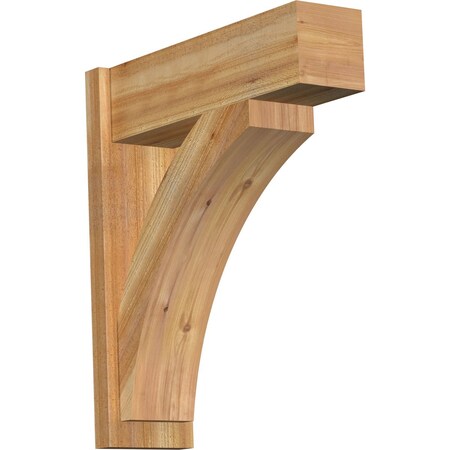 Ekena Millwork Thorton Block Rough Sawn Outlooker, Western Red Cedar, 8"W x 26"D x 30"H OUT08X26X30THR05RWR